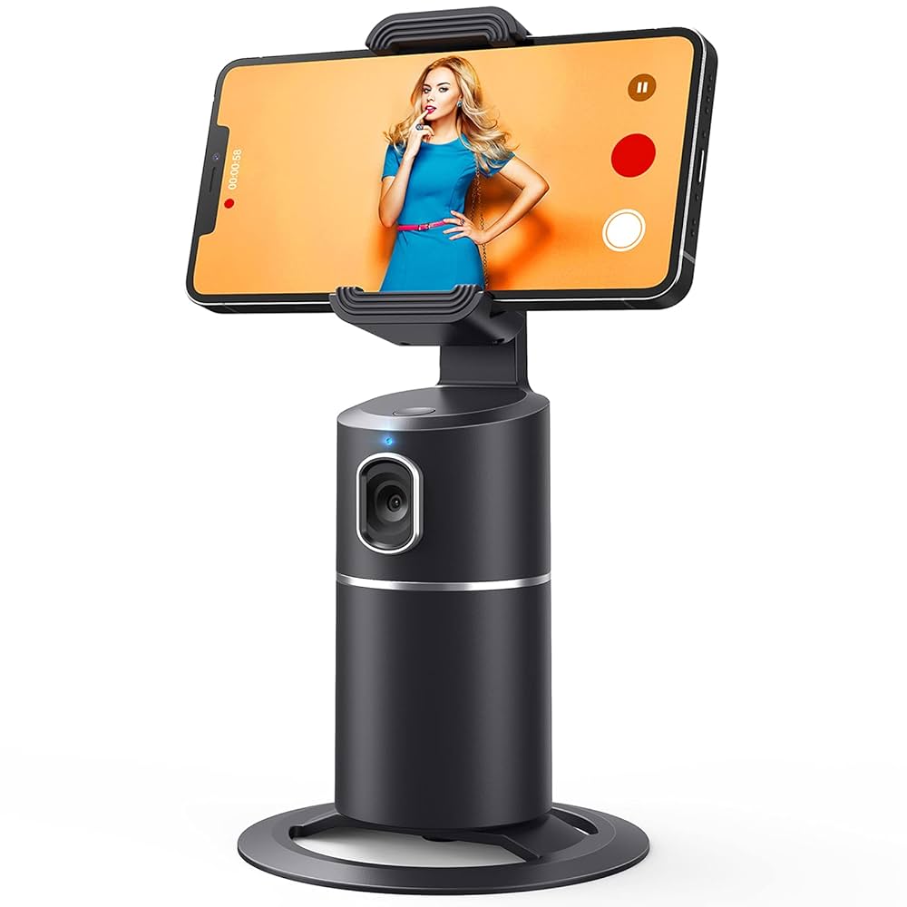 USAMS US-ZB239AIスマートロボットフェイストラッキング電話ホルダー Amazon.com: Auto Tracking Phone Holder, Auto Face Tracking